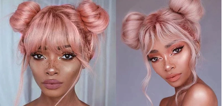 24inch pink preplucked wig